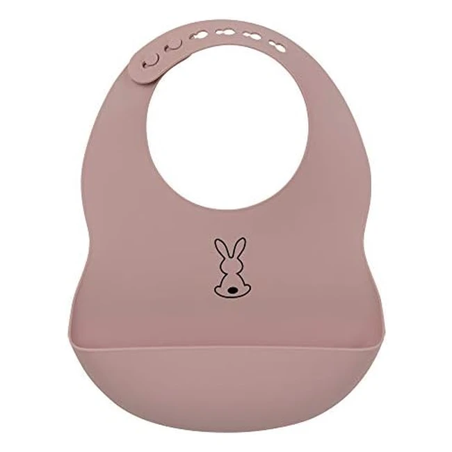 Nattou Soft Silicone Waterproof Baby Bib with Food Catcher Bowl - Stress-Free Feeding, Easy Cleaning, Adjustable Size