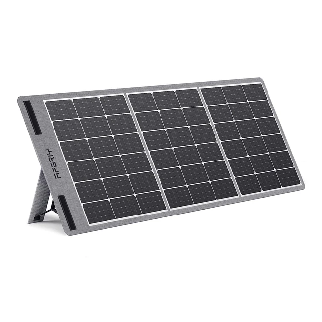 Aferiy 100W 18V Portable Solar Panel - Monocrystalline - Foldable - IP65 - Campervan Caravan Garden