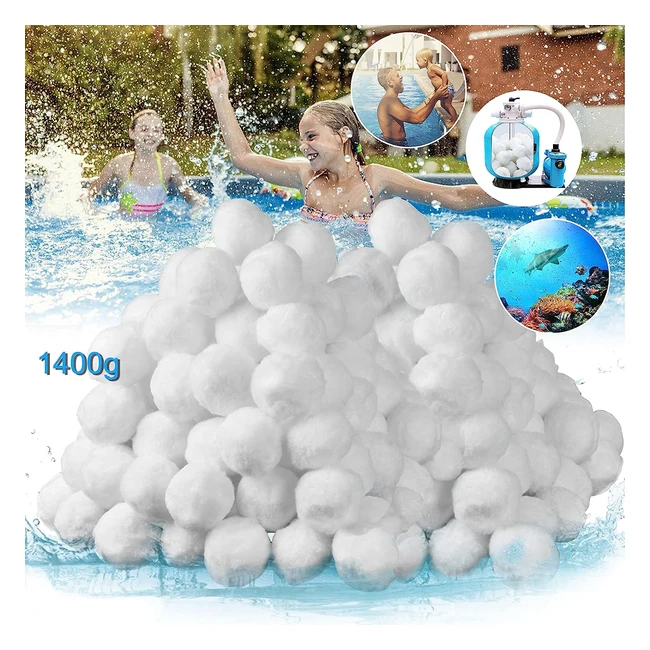 Vazillio Balles Filtrantes 1500g - Remplace 54kg Sable - Haute Performance