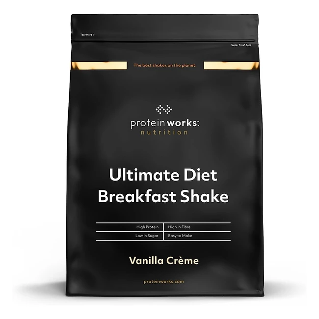 Protein Works Ultimate Diet Breakfast Shake - High Protein, Low Calorie Meal Replacement - 36 Servings