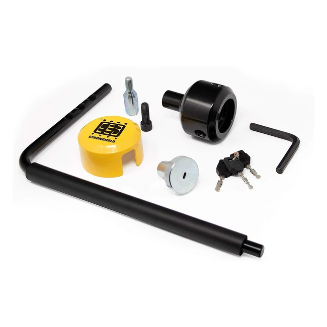 Maypole SH5432 Stronghold Caravan Protector Alloy Wheel Lock - Prevents Towaway Theft - Insurance Approved