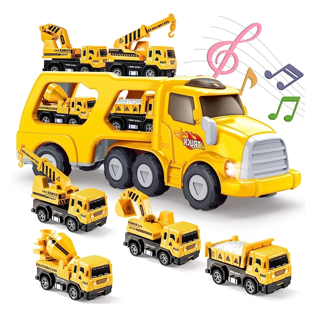 Eutoyz Toys for 2-3 Year Old Boys - Construction Toy Cars, Digger Trucks - Age 16 - Gifts