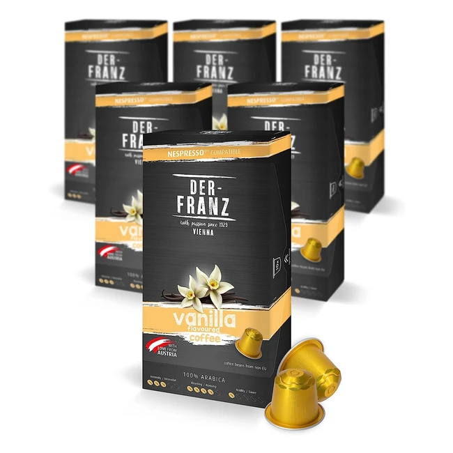 Capsules de café compatibles Nespresso - Vanille - 6 x 10 capsules - Réf. XYZ - Saveur intense