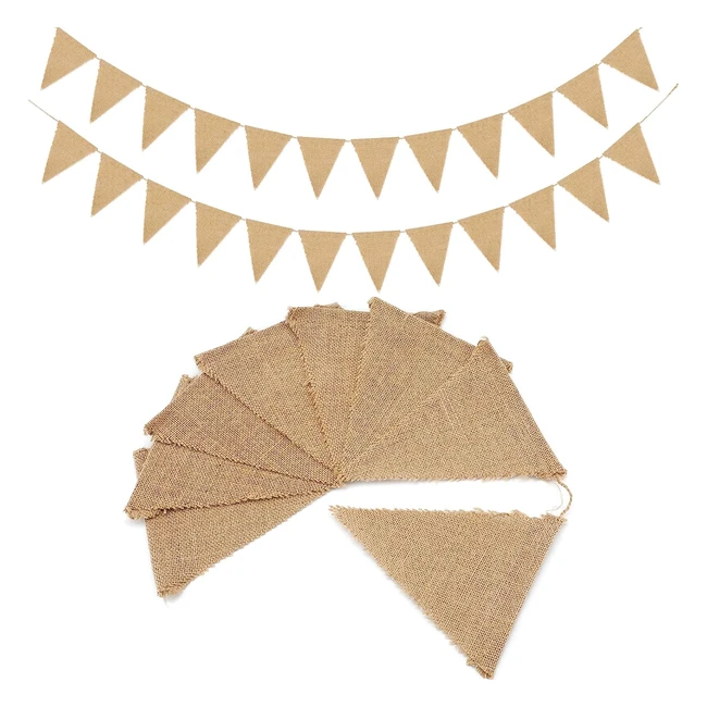 Bandierine di iuta vintage per matrimoni e feste - G2Plus