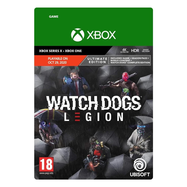 Watch Dogs Legion Ultimate Xbox Download Code - Complete Edition with Season Pas