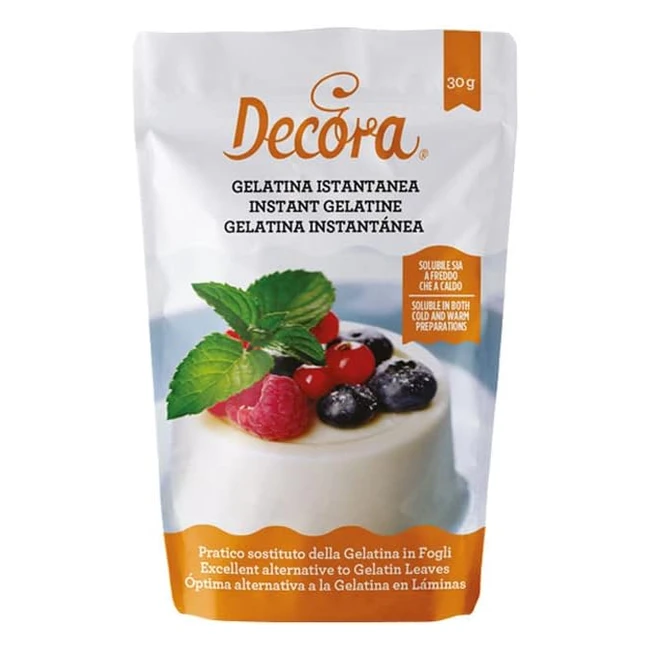 Decora 9261650 Gelatina Istantanea in Polvere 30g - Pronta all'Uso