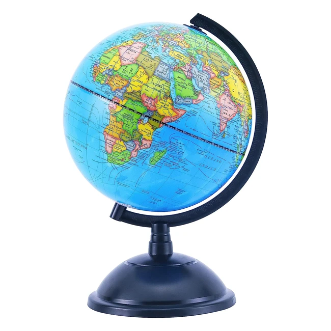 Exerz Globo Terráqueo Mapa Español - Educativo y Decorativo - Diámetro 20cm