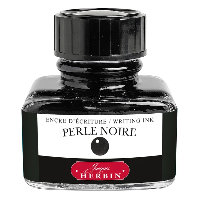Herbin 13009T Inchiostro per Penna Stilografica e Roller 30 ml Nero Perla - Alta