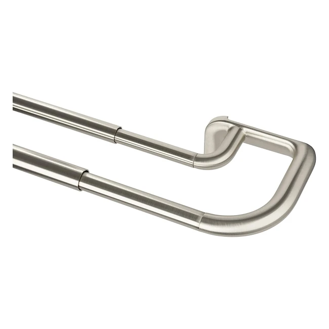 Double tringle rideaux extensible Umbra Twilight avec retour latral 122-224cm