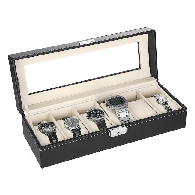 Caja para guardar relojes con cerradura - Tallgoo