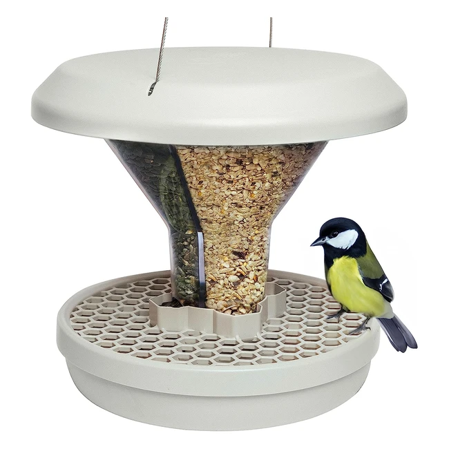 Swissinno Davos Smart Bird Feeder - Dual Food Chambers - Robust & Reliable - Made in EU