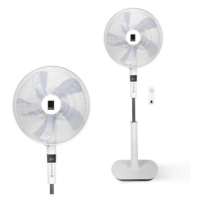 Keplin 16 Inch Pedestal Fan | 26 Speed Choices | Turbo Wind Speed | Remote Control | LED Display