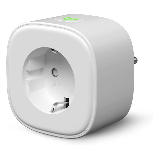 Presa Smart Wifi Meross, Monitoraggio Consumi, Funzione Timer, Compatibile con SmartThings, Alexa e Google Assistant