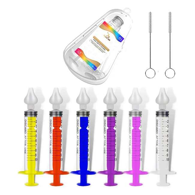 Kit Seringue Nasale Bb Mouche BB 10ml - 6 Seringues  6 Embouts Silicone - S