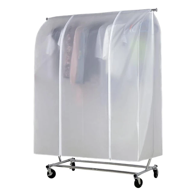 Funda Transparente Ensanchada HLC para Ropa | Resistente y Anti-Polvo | 133x55x150 cm