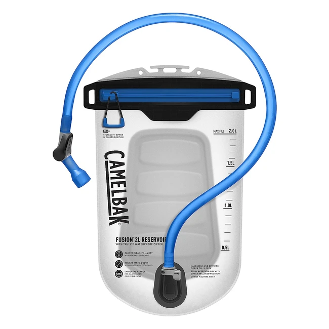 CamelBak Fusion 2L Reservoir - Waterproof Zipper - High Flow Spigot