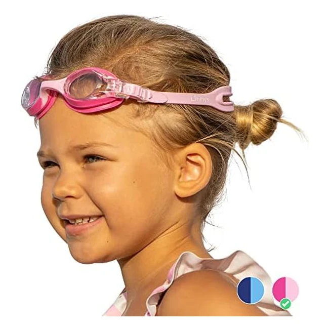 Limmys Occhialini Nuoto Unisex - Bambini 3-12 Anni - Anti Appannamento - Protezione UV - Con Custodia