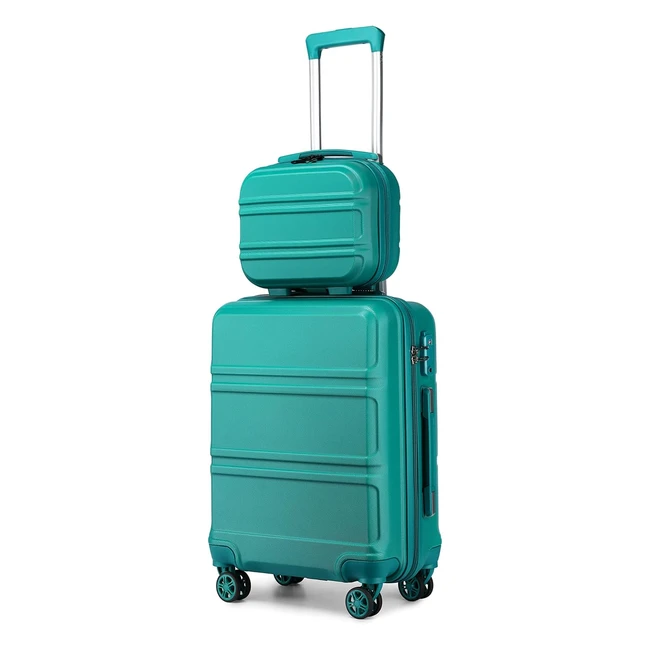 Ensemble de 2 valises de voyage rigide Kono bagage cabine 55cm lger 4 roule