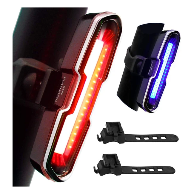 Donperegrino B2 Rear Bike Lights - 110 Lumens USB Rechargeable 5 Modes