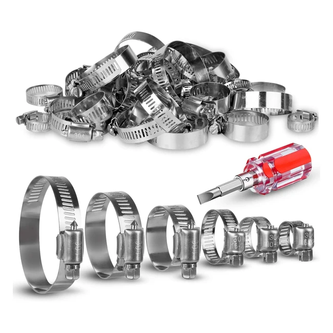 Abrazaderas Metálicas Ajustables 663mm - Pack 50 - Acero Inoxidable 304