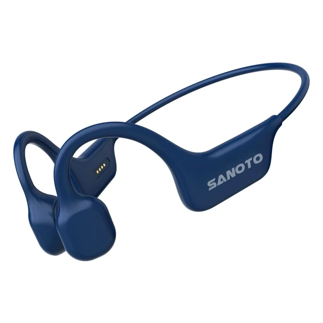 Auriculares Conducción Ósea Sanoto Bluetooth 50 - Impermeables y Resistentes al Sudor - Ideal para Correr y Fitness