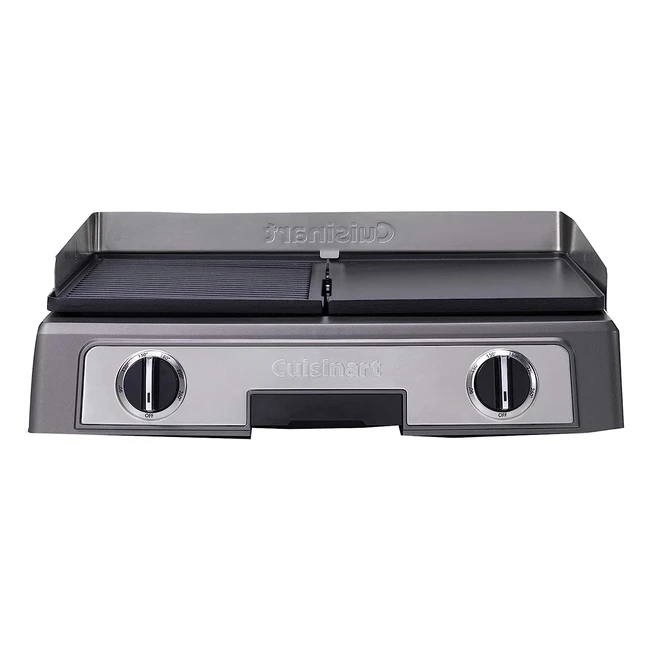 Cuisinart PL50E Bistecchiera - Piastre Rigate e Lisce - 2 Termostati - 260°C - 2200W