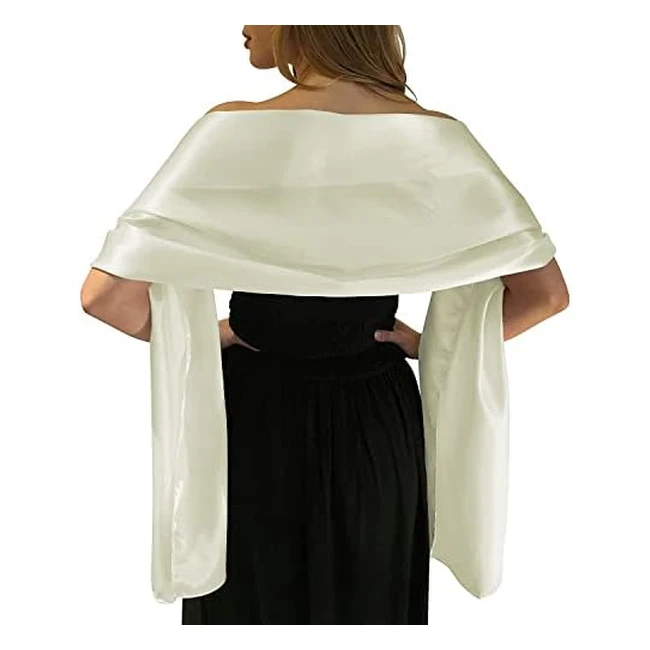 Châle en satin femme - Élégant et polyvalent - Réf. 240cm75cm