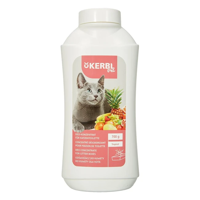 Kerbl Deodorante Concentrato per Lettiera per Gatti Tropical - Fragranza Aromati