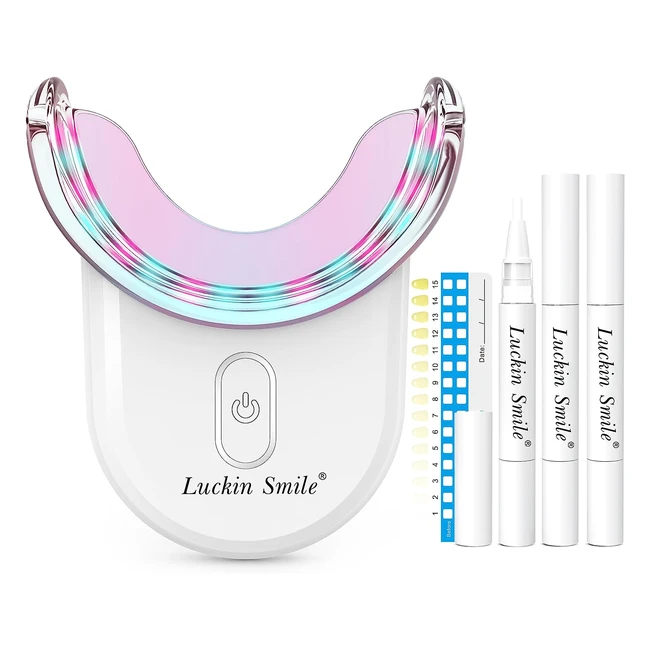 Kit Sbiancante Denti Professionale Luckinsmile - Gel Sbiancante 3ml - 32x Luce LED - Efficace e Sicuro