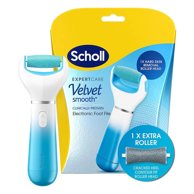 Scholl Velvet Smooth Electric Foot File - Pedicure Hard Skin Remover - Extra Cra