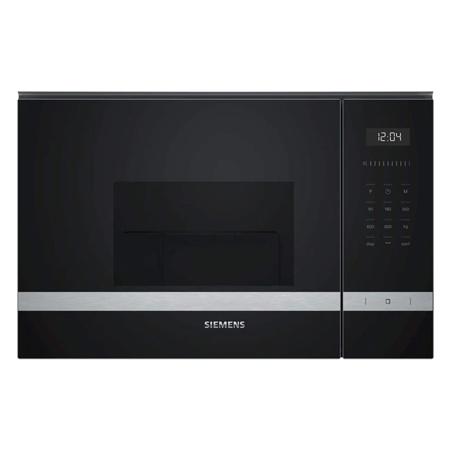Microondas Siemens BE525LMS0 IQ500 Integrable 38 cm 20 L 800 W Grill 1000 W Negro y Acero Inoxidable