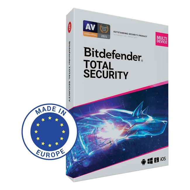 Bitdefender Total Security 2023 - Protección Completa para 10 Dispositivos - 2 Años