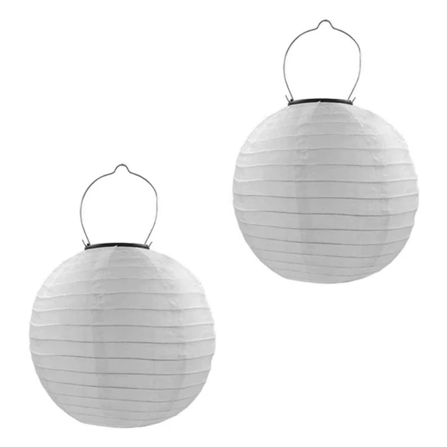 Lampe solaire extérieur 2 pcs 30cm - Blanc chaud - Décoration jardin terrasse balcon - Mariage anniversaire