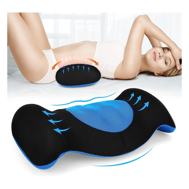 Cuscino Lombare Ortopedico in Memory Foam - Allevia il Dolore Lombare - Design E