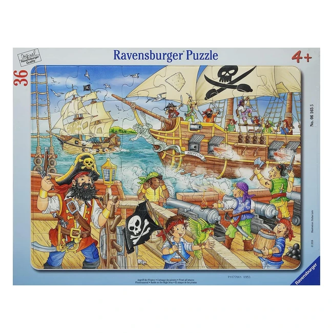 Ravensburger Pirati Attacco dei Pirati Multicolore 06165 - Puzzle con Base