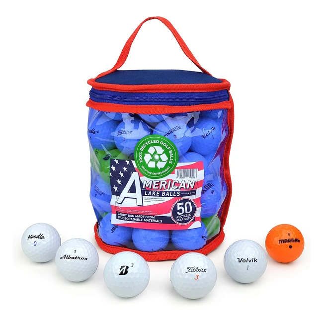 Reusable Carry Bag: Second Chance Lake Golf Balls - Select 25, 36, 50, or 100 Balls
