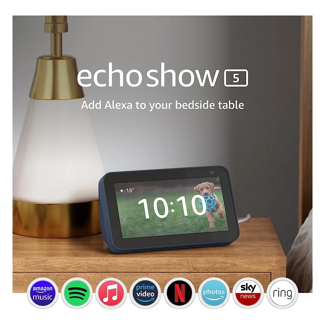 Certified Refurbished Echo Show 5 2nd Gen - Deep Sea Blue