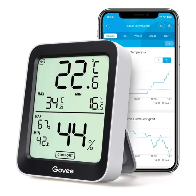 Govee Thermometer Hygrometer LCD Digital Temperatur Luftfeuchtigkeitsmesser