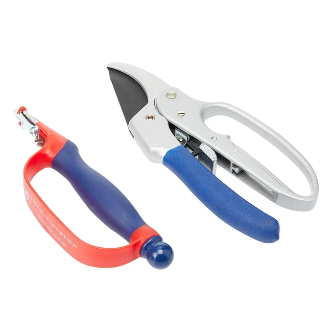 Juego de Tijeras de Yunque Spear Jackson Cuttingset1 - Afilado Duradero - Carraca y Afilador de Cuchillas