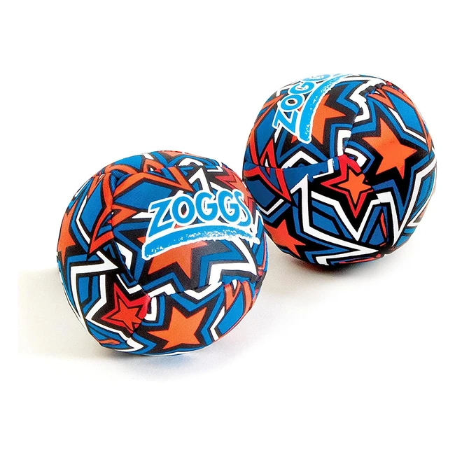 Zoggs Unisex Baby Set of 2 Water Friendly Neoprene Splash Balls - Orange/Blue - UK