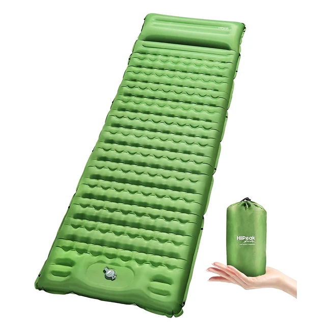 Hiipeak Camping Sleeping Pad - Strong Support Inflatable Mattress - 39 inch Thickness - Ultralight & Portable