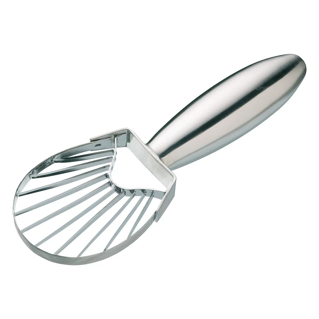 Cortador de aguacate KitchenCraft Masterclass, ergonómico y de acero inoxidable, 18 cm