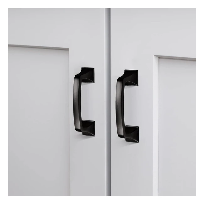 Vehcil Cabinet Pulls - 10 Pack 3 inch Hole Centers Matte Black Handles