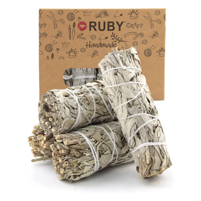 Sauge Blanche Purification à Brûler - 4stk - Maison - 100% Naturelle