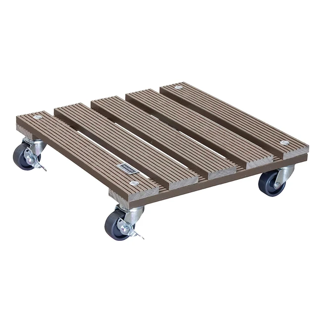 Wagner Pflanzenroller WPC wetterfest Taupe  385 cm max 200 kg Belastbarkei