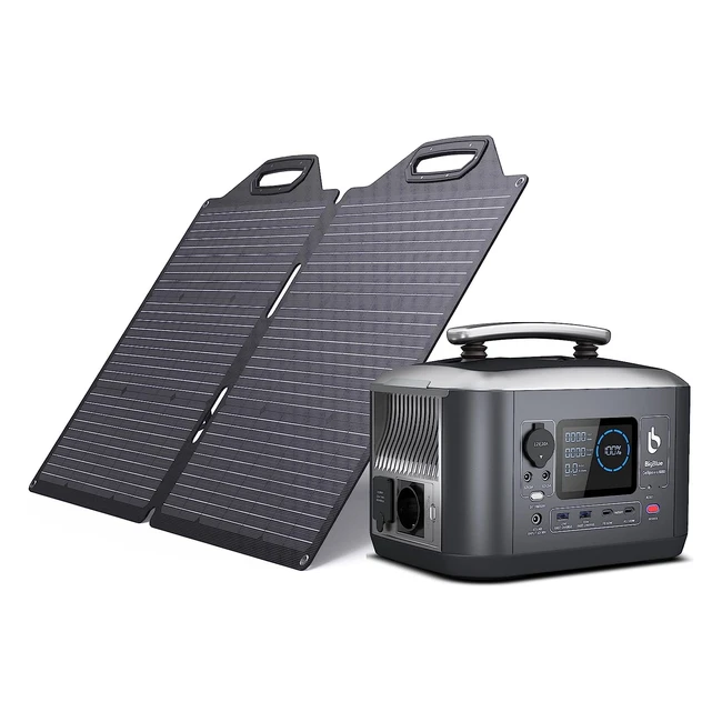 Bigblue 5376Wh Generatore Solare con 100W Pannelli Solari ETFE Centrale Elettrica Portatile