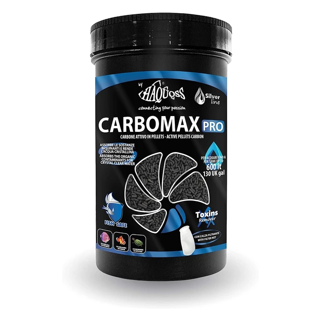 Carbomax Pro - Charbon Actif 1kg | Haquoss | Élimine les odeurs et clarifie l'eau