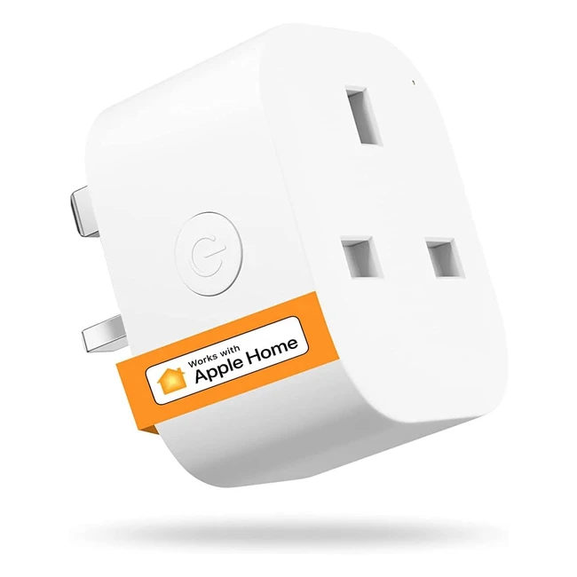 Refoss WiFi Plug - Smart Plug Works with Alexa, Apple HomeKit, Siri, Google Home - Remote Control, Voice Control, Timer - 13A - No Hub Required