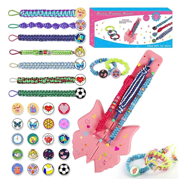 Kit Pulseras Niñas - Juego Manualidades - Fabricación Joyas - Regalos Navidad Cumpleaños - Juguetes Niña 6-12 años