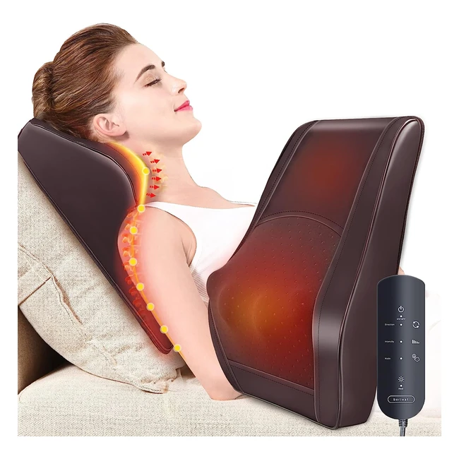 Masajeador de Espalda Omassa con Calor 3D - Alivio del Dolor en Cuello Hombros 